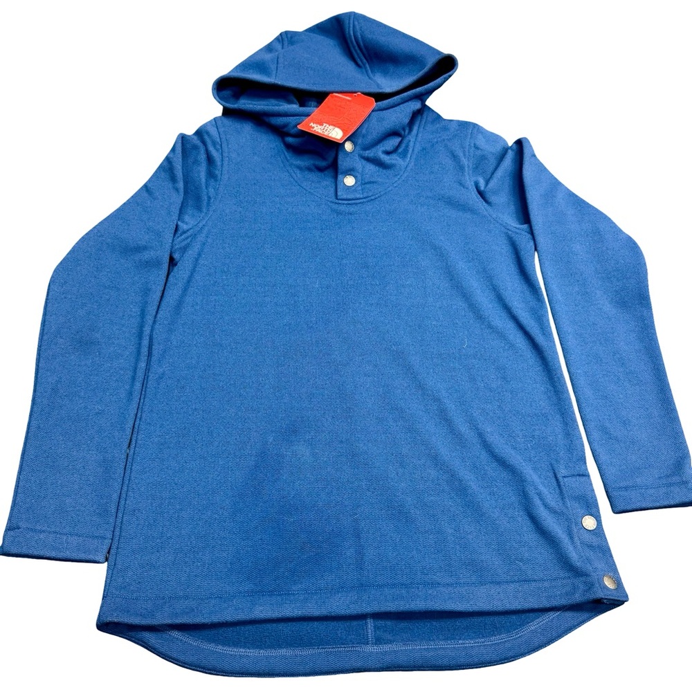 The North Face Estate Blue Knit Pullover Sweater Women's Small BNWT Cozy Top